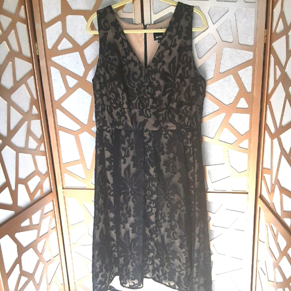 EUC MELROSE High-Low Black Evening Dress